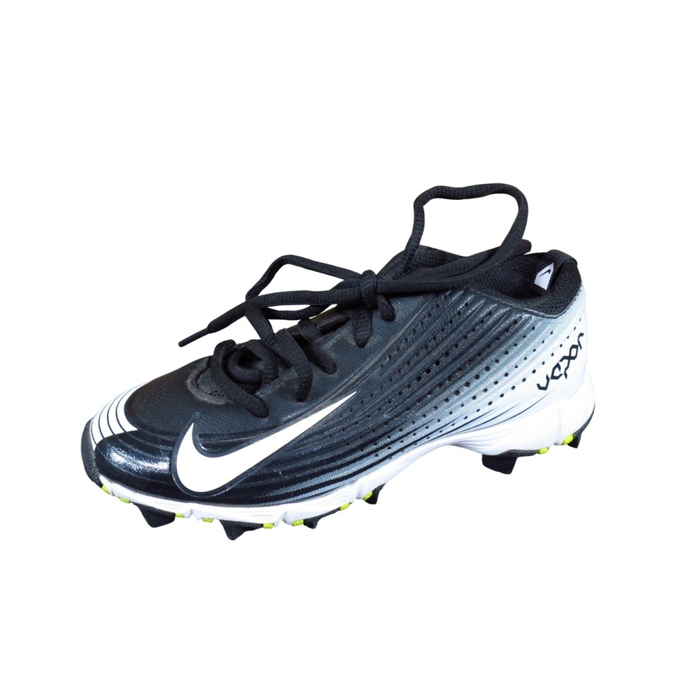 Nike Vapor Keystone 2 Low Boys Baseball Cleats Size 12C Athletic Black White